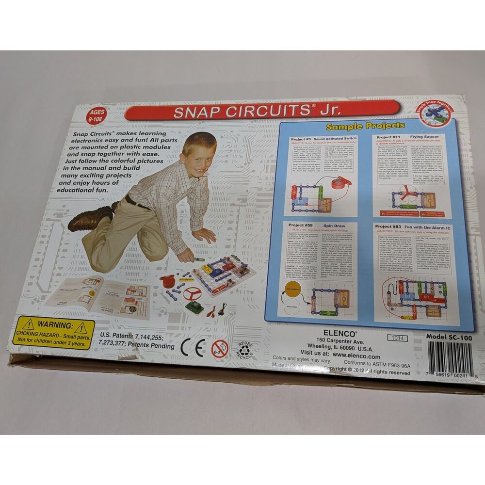 Elenco Snap Circuits Jr. SC-100 Electronics Educational Toy Kit - Picture 3 of 10